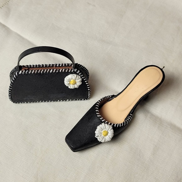 Miniature High Heel Shoes & Matching Handbags Fashionable Figurines Resin 10 pc - Picture 15 of 16